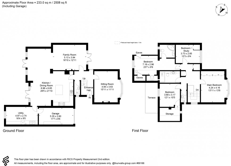 Floorplan for Knoll Hill, Sneyd park, Bristol, BS9 1RA