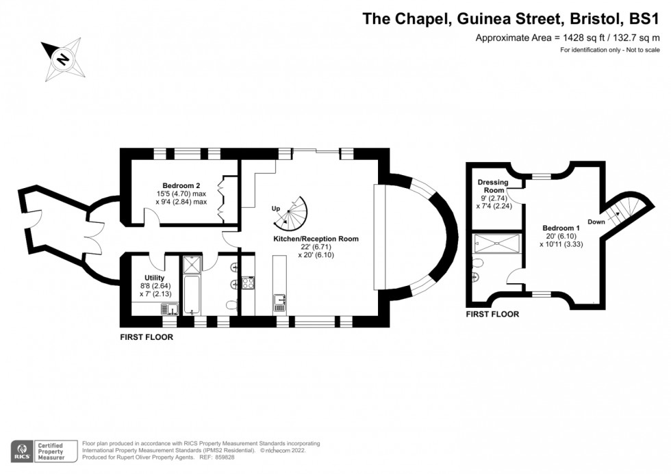 Floorplan for The Chapel, Guinea Street, Bristol, BS1