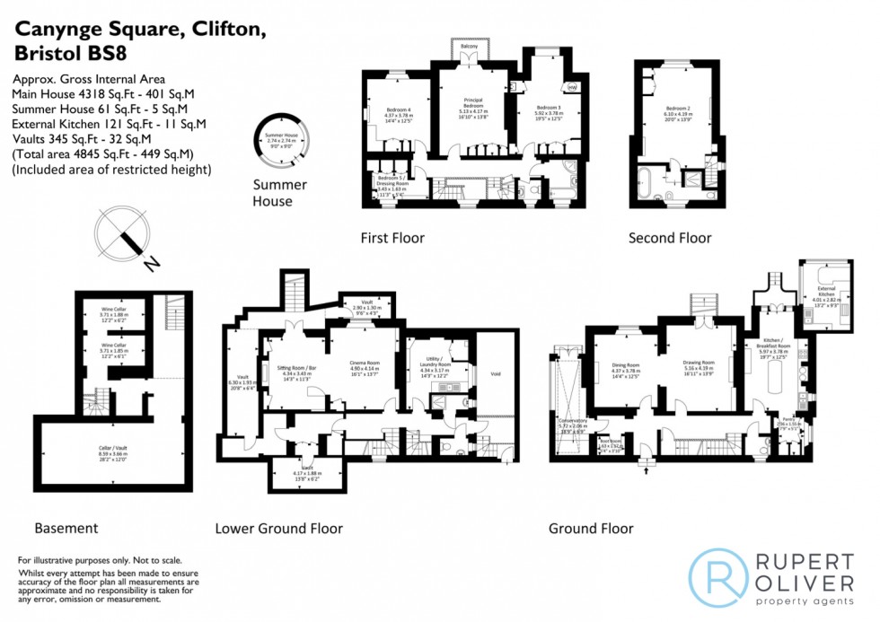 Floorplan for Clifton, Bristol, BS8