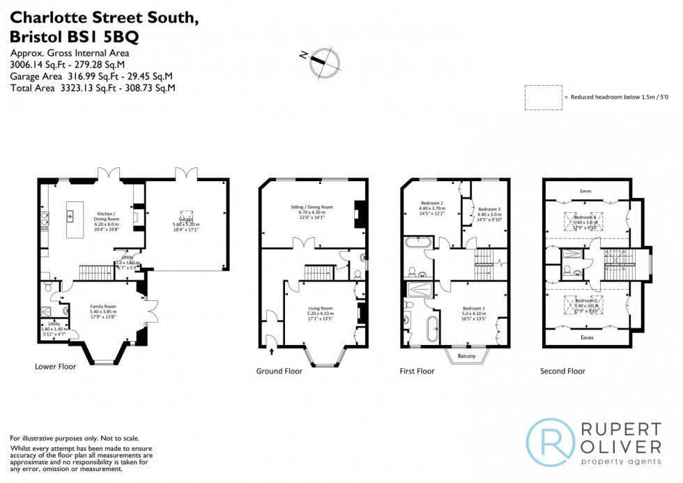 Floorplan for Charlotte Street South, Bristol, BS1