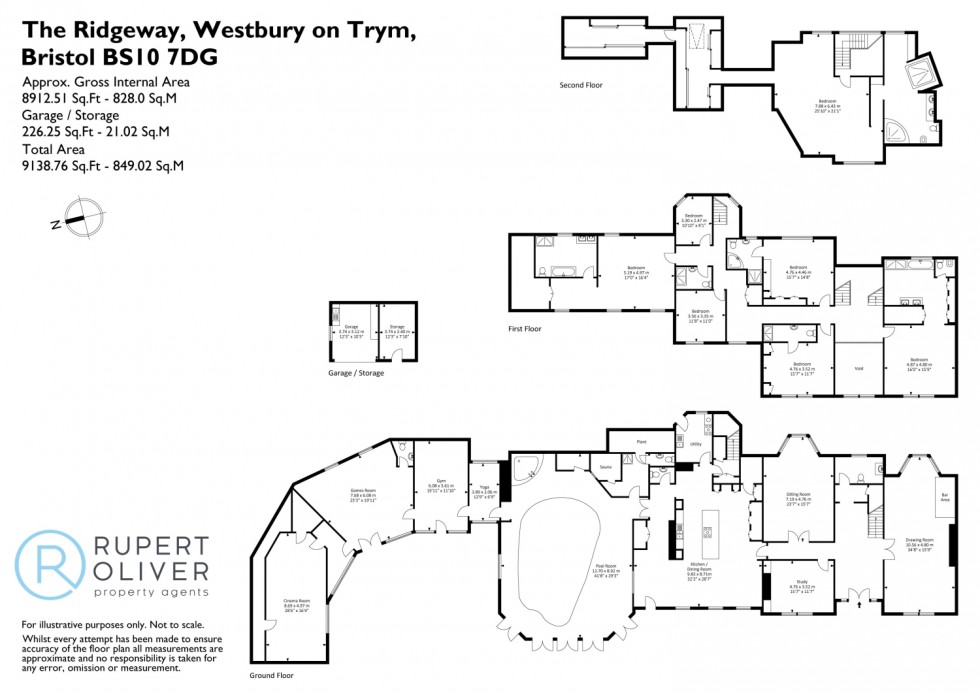 Floorplan for The Ridgeway, Westbury-on-Trym, Bristol