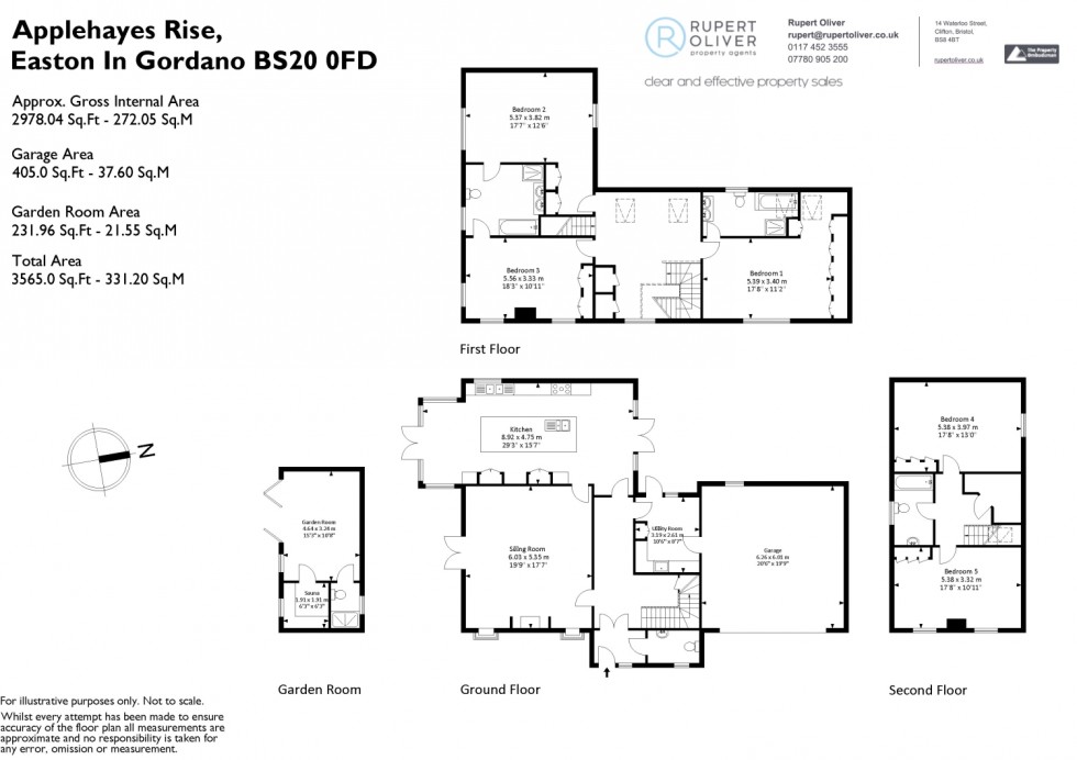 Floorplan for Acorn Lodge, Applehayes Rise, Easton-in-Gordano, Bristol, Somerset, BS20