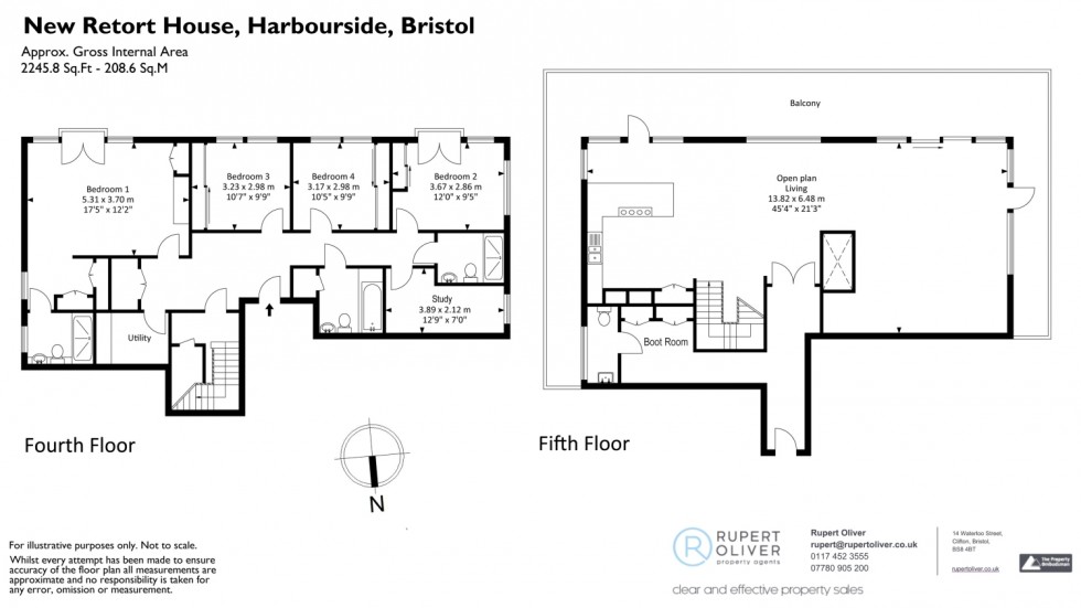 Floorplan for Bristol Harbourside, Bristol, BS1