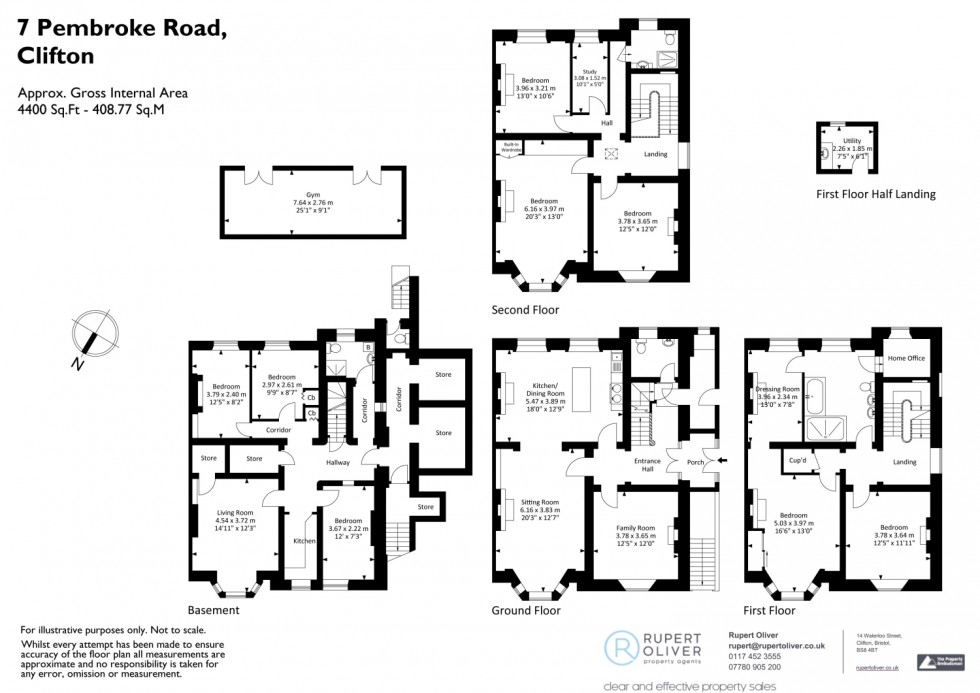 Floorplan for Clifton, Bristol, BS8