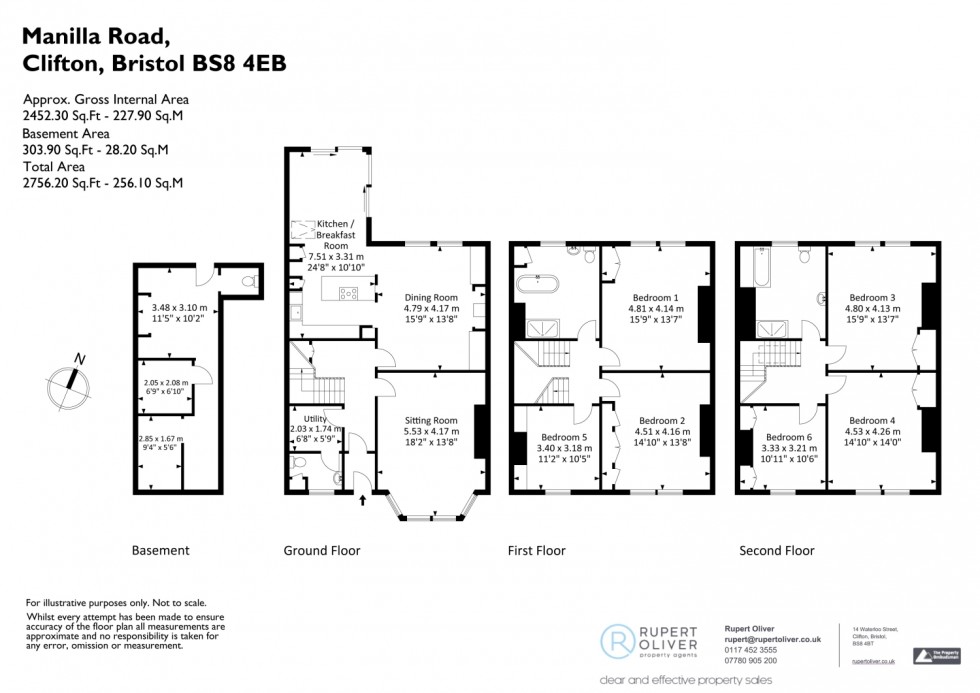Floorplan for Manilla Road, Clifton, Bristol, BS8