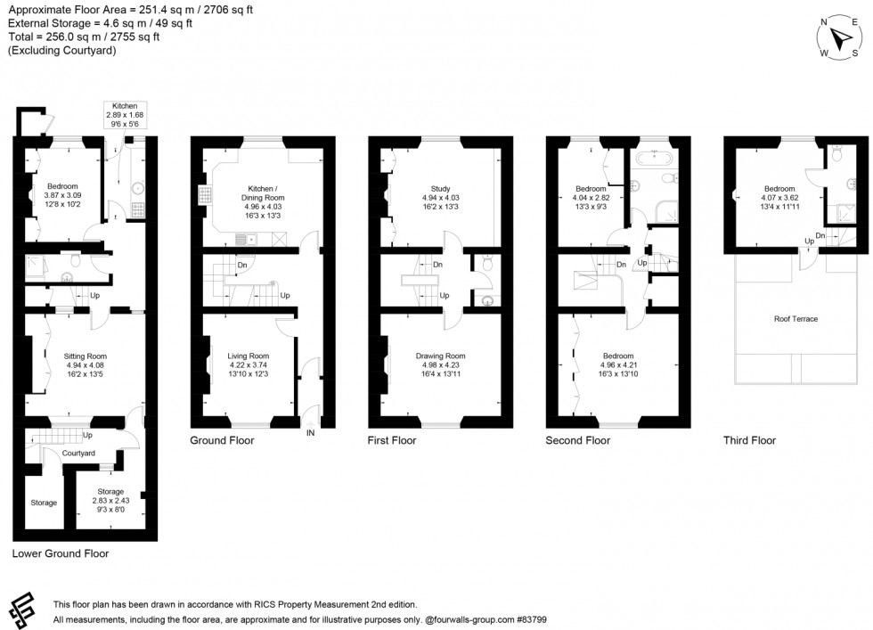 Floorplan for Canynge Square, Bristol, Avon, BS8