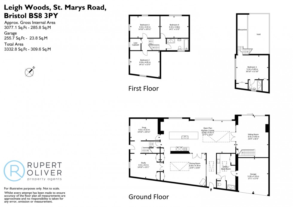 Floorplan for Leigh Woods, Bristol, North Somerset, BS8