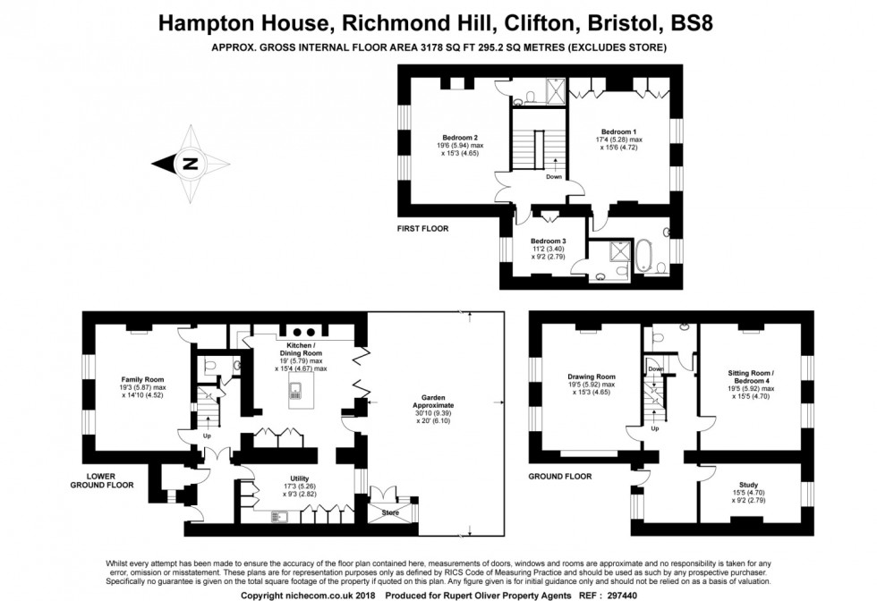 Floorplan for Clifton, Bristol, BS8