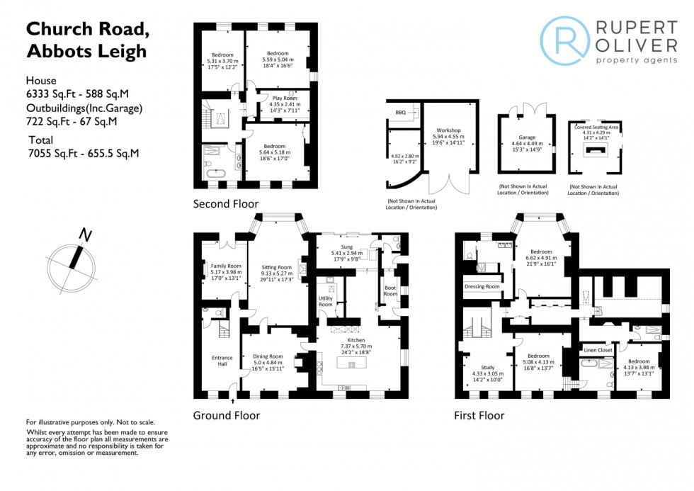 Floorplan for Abbots Leigh, Bristol, BS8