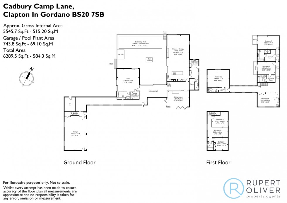 Floorplan for Cadbury Camp Lane, Bristol, Somerset, BS20